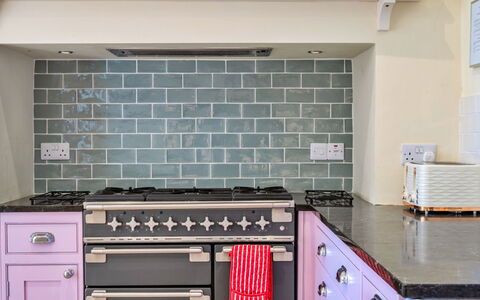 Kits House at Mixtow Creek: Kitchen, Kitchen Appliance, Major Appliance, Kitchen Stove, Countertop, Stove, Flooring, Interior Design, Gas Stove, Home Appliance
