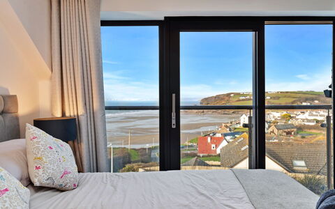 No.1 Sand Banks: Interior Design, Bedroom, Furniture, Room, Bed, Floor, Linens, Pillow, Bedding, Throw Pillow