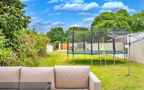 Dockyard House: Land Lot, Garden, Shade, Landscaping, Lawn, Fence, Backyard, Yard, Artificial Turf, Outdoor Furniture