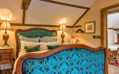 Gablebach: Furniture, Interior Design, Wood, Bedroom, Lighting, Bed, Ceiling, Bedding, Room, Bed Sheet
