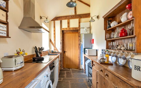 Drovers Retreat: Wood, Flooring, Interior Design, Furniture, Kitchen, Wood Stain, Hardwood, Ceiling, Cabinetry, Countertop