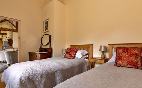 Drovers Retreat: Furniture, Wall, Bed, Flooring, Interior Design, Floor, Bedroom, Wood, Bed Sheet, Ceiling