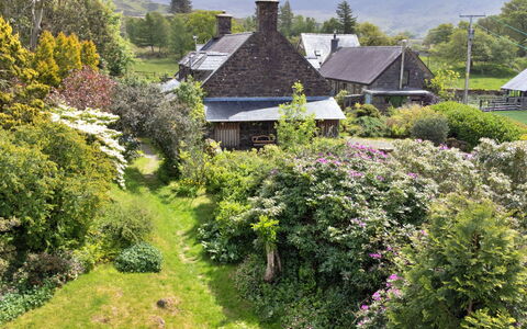Y Cwtch: Green, Vegetation, House, Roof, Shrub, Cottage, Plant Community, Garden, Rural Area