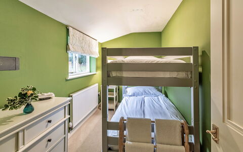 Dolhyfryd Lodge: Furniture, Interior Design, Bed, Bedroom, Flooring, Floor, Wood, Ceiling, Room, Bedding