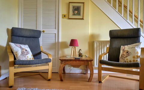 Delfryn: Furniture, Flooring, Wood, Interior Design, Chair, Floor, Wood Flooring, Home, Living Room, Room