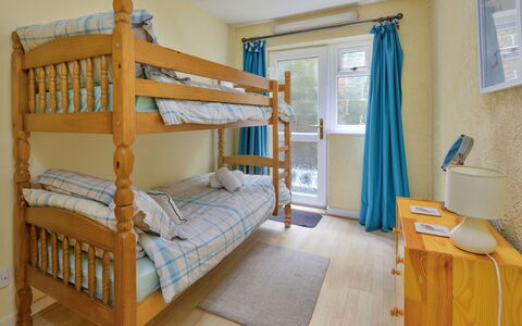 Delfryn: Bed, Furniture, Bedroom, Wood, Interior Design, Bed Sheet, Bedding, Flooring, Floor, Room