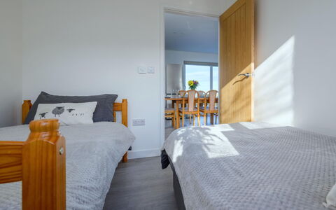 Hedd Wen Cottage: Wood, Flooring, Floor, Furniture, Home, Apartment, Bedroom, Wood Stain, Bed, Hardwood