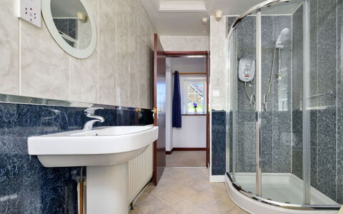 Penlon Cottage: Flooring, Plumbing Fixture, Floor, Bathroom, Interior Design, Ceiling, Bathroom Sink, Sink, Plumbing, Room