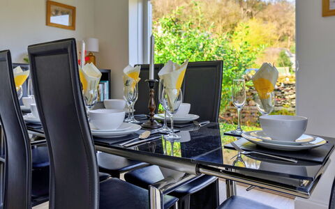 Dyffryn: Furniture, Interior Design, Table, Dining Room, Kitchen & Dining Room Table, Chair, Flooring, Lighting, Home, Floor