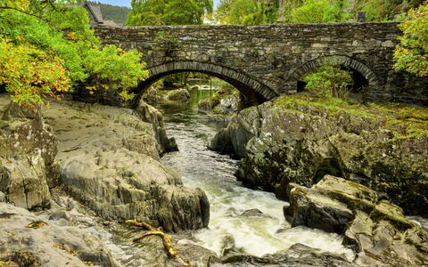 Dyffryn: Bridge, Rock, Stream, Watercourse, Arch Bridge, Landscape, Devil'S Bridge, Bedrock