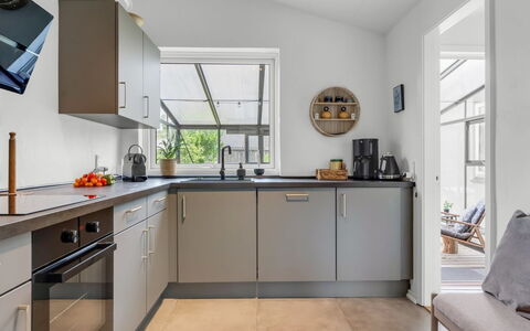 Soleil - 1.5Km from the Sea: Kitchen, Countertop, Interior Design, Kitchen Appliance, Cabinetry, Furniture, Flooring, Major Appliance, Home Appliance, Ceiling