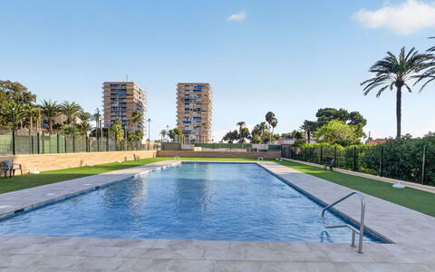 Goya - Mar de Cristal: Daytime, Tree, Urban Design, Apartment, Condominium, Landscaping, Shade, Swimming Pool, Resort