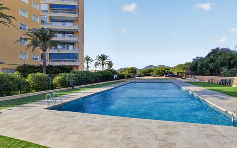 Goya - Mar de Cristal: Swimming Pool, Resort, Landscaping, Shade, Condominium, Garden, Apartment, Water Feature, Hotel