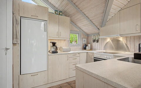 Aleksis - 900M from the Sea: Flooring, Kitchen, Interior Design, Countertop, Ceiling, Floor, Furniture, Cabinetry, Home, Light Fixture