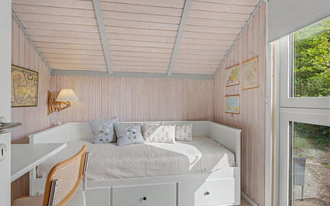 Aleksis - 900M from the Sea: Furniture, Interior Design, Bedroom, Bed, Floor, Flooring, Wood, Ceiling, Room, Lighting