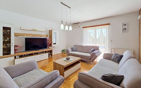 Ivana: Furniture, Interior Design, Couch, Flooring, Floor, Living Room, Room, Wood, Ceiling, Table