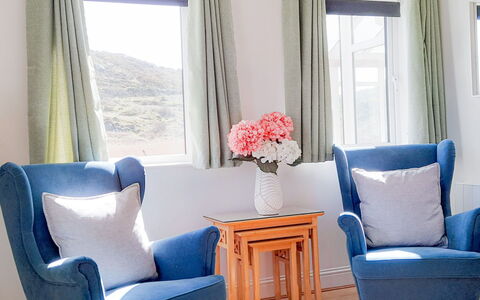 Ballyconneely Hc No.5: Furniture, Blue, Interior Design, Textile, Room, Floor, Lighting, Home, Flooring, Living Room