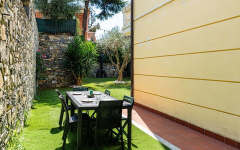 Casa Dell'Ulivo: Flooring, Floor, Garden, Backyard, Shade, Lawn, Landscaping, Yard, Wood Stain, Outdoor Furniture