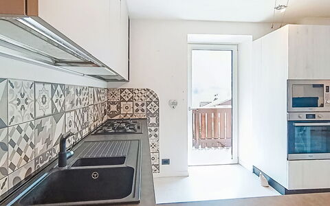 Federica: Flooring, Kitchen, Floor, Wood, Interior Design, Countertop, Major Appliance, Kitchen Appliance, Home, Cabinetry