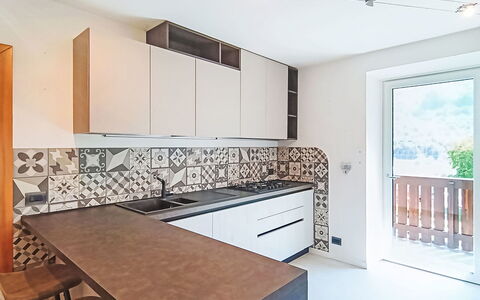 Federica: Flooring, Kitchen, Interior Design, Wall, Wood, Floor, Countertop, Ceiling, Room, Home
