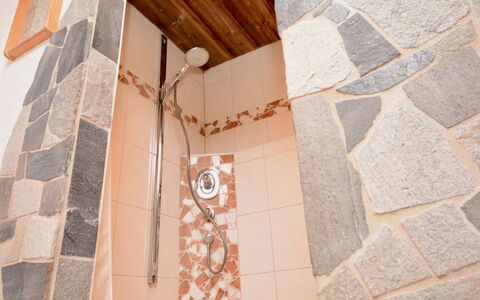 Hopfgarten im Brixental 696: Flooring, Floor, Tile, Plumbing Fixture, Plumbing, Bathroom, Wood Stain, Shower Head