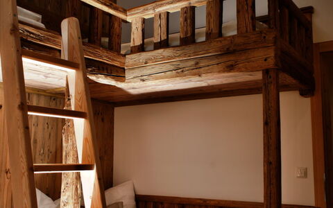 Kaiserchalet: Furniture, Bed, Bunk Bed, Wood, Bedroom, Interior Design, Floor, Flooring, Bedding, Room