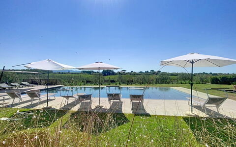 San Giuseppe: Swimming Pool, Landscaping, Garden, Reflection, Park, Pond, Outdoor Furniture, Plantation