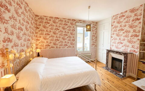 Petite Normandie: Interior Design, Furniture, Wall, Wood, Bedroom, Flooring, Floor, Textile, Bed, Bed Sheet
