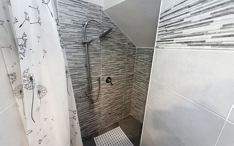 Habitat: Flooring, Floor, Tile, Plumbing Fixture, Bathroom, Plumbing, Marble