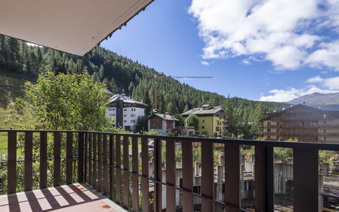La Fiorera: Balcony, Apartment, Condominium, Alps, Fence, Mountain Village, Porch, Larch