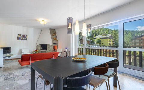 La Fiorera: Furniture, Interior Design, Flooring, Ceiling, Light Fixture, Wood, Table, Chair, Floor, Kitchen & Dining Room Table