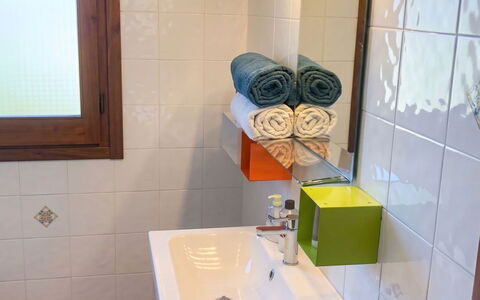 Villa Ulivi: Flooring, Bathroom, Interior Design, Plumbing Fixture, Bathroom Sink, Floor, Sink, Tap, Plumbing, Room