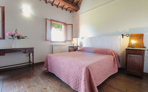 Ca' Rustica: Wall, Furniture, Wood, Bedroom, Bed, Home, Interior Design, Flooring, Bed Sheet, Floor