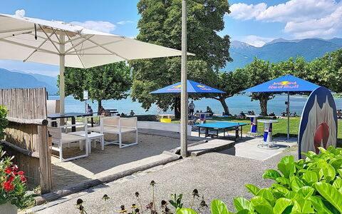 Apt. Blu Celeste: Furniture, Interior Design, Chair, Flooring, Table, Resort, Floor, Ceiling, Room, Eco Hotel