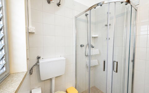Villa Sandra: Bathroom, Plumbing Fixture, Toilet, Toilet Seat, Bathroom Sink, Flooring, Interior Design, Floor, Plumbing, Sink