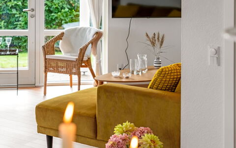 Heilo - from the Sea: Furniture, Interior Design, Flooring, Floor, Wall, Wood, Home, Couch, Living Room, Yellow
