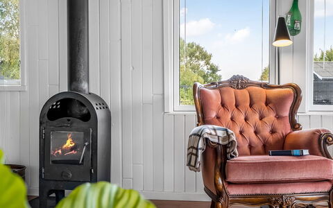 Grith - 740M to the Fjord: Furniture, Wood-Burning Stove, Wood Flooring, Hardwood, Chair, Hearth, Wood Stain, Living Room, Still Life Photography, Fireplace