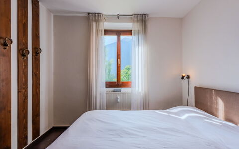 Nido del Brenta: Bedroom, Bed, Wall, Interior Design, Wood, Flooring, Floor, Bedding, Bed Sheet, Ceiling