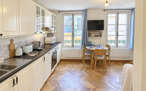 Le Petit Trouville: Roof, House, Residential Area, Home, Estate, Cottage, Design