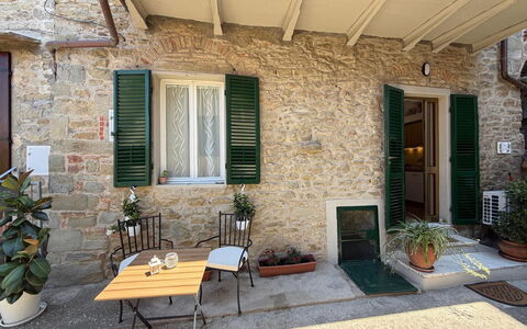 Casa di Mario: Wall, Wood, Door, Flowerpot, Home, Brick, Houseplant, Home Door, Outdoor Furniture, Balcony