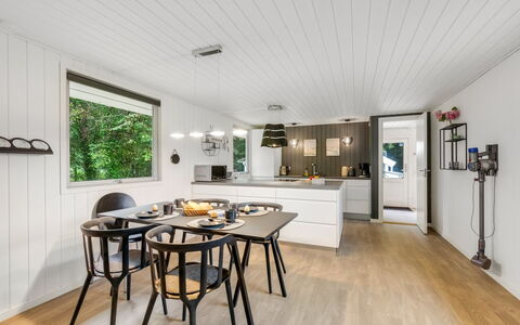 Hubert - 450M to the Fjord: Interior Design, Wood, Flooring, Ceiling, Furniture, Light Fixture, Wood Flooring, Floor, Kitchen & Dining Room Table, Kitchen