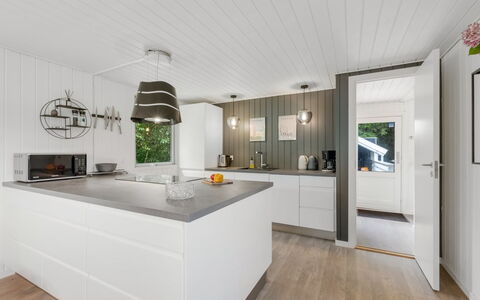 Hubert - 450M to the Fjord: Flooring, Wood, Interior Design, Ceiling, Kitchen, Countertop, Floor, Light Fixture, Furniture, Cabinetry