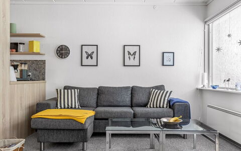 Maureen - 150M from the Sea: Furniture, Interior Design, Couch, Flooring, Living Room, Floor, Apartment, Room, Lighting, Home