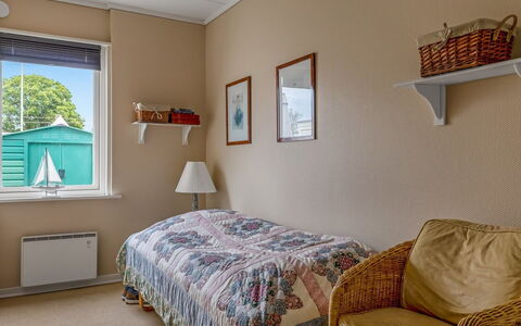 Maureen - 150M from the Sea: Furniture, Interior Design, Wall, Bedroom, Bed, Flooring, Wood, Floor, Ceiling, Bed Sheet