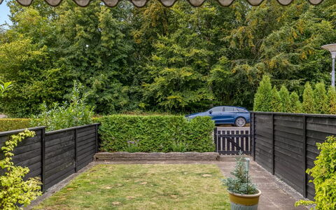 Maureen - 150M from the Sea: Shrub, Garden, Fence, Shade, Groundcover, Backyard, Lawn, Landscaping, Home Fencing, Yard
