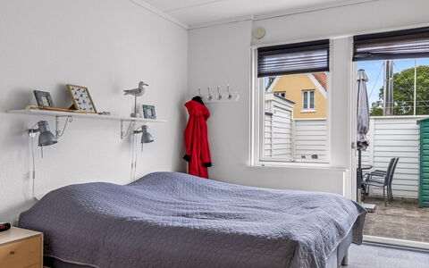 Maureen - 150M from the Sea: Wall, Interior Design, Furniture, Bedroom, Wood, Ceiling, Flooring, Floor, Bed, Bed Sheet