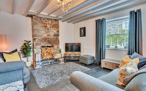 Chester House: Furniture, Interior Design, Wood, Couch, Flooring, Ceiling, Lighting, Home, Room, Living Room