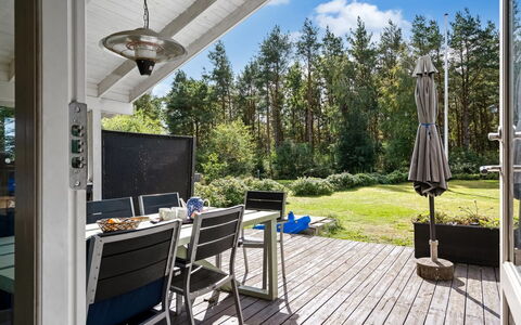 Fritzy - 1.5Km from the Sea: Wood, Furniture, Chair, Home, Outdoor Furniture, Door, Porch, Deck, Shade, Cottage