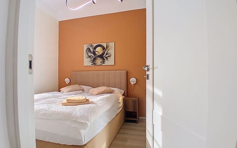 Buky Escape: Furniture, Bed, Interior Design, Bedroom, Wall, Floor, Wood, Flooring, Bed Sheet, Bedding