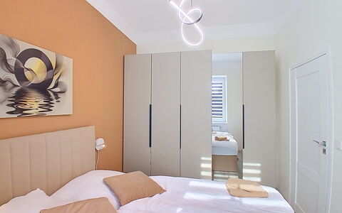 Buky Escape: Furniture, Interior Design, Wall, Bed, Bedroom, Wood, Floor, Flooring, Ceiling, Room